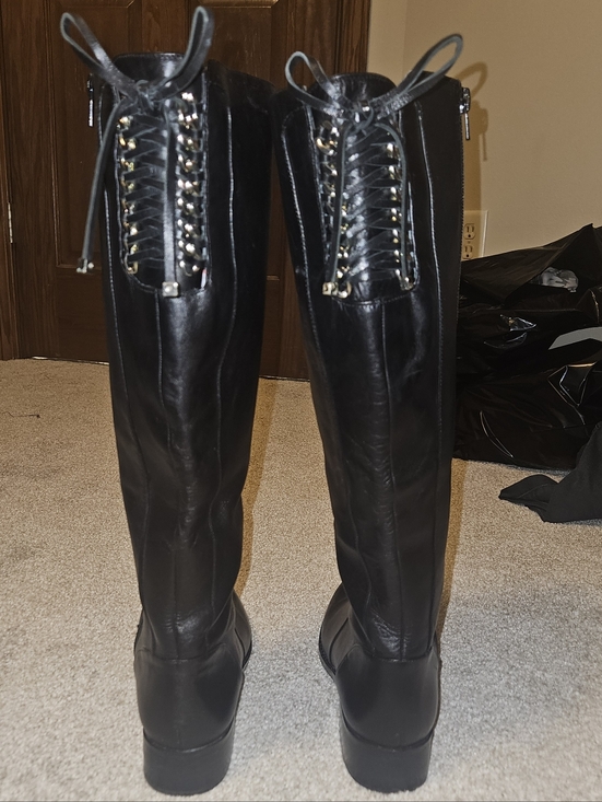 ANTONIO MELANI Shoes - Antonio Melani Black Leather Riding Boots